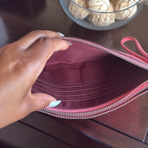 Coach Embossed Pink Wristlet - Picture 9 of 10